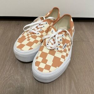 Vans Stackform Burnt Orange Checkers